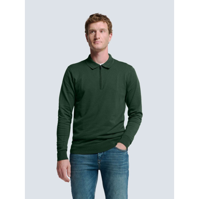 No Excess Pullover polo half zip dark green 25210846-052 large