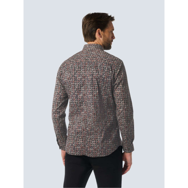 No Excess Shirt stretch allover printed rusty 25450840-092 large