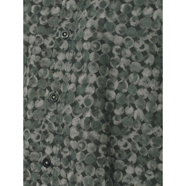 No Excess Shirt stretch allover printed dark green 25450840-052 large