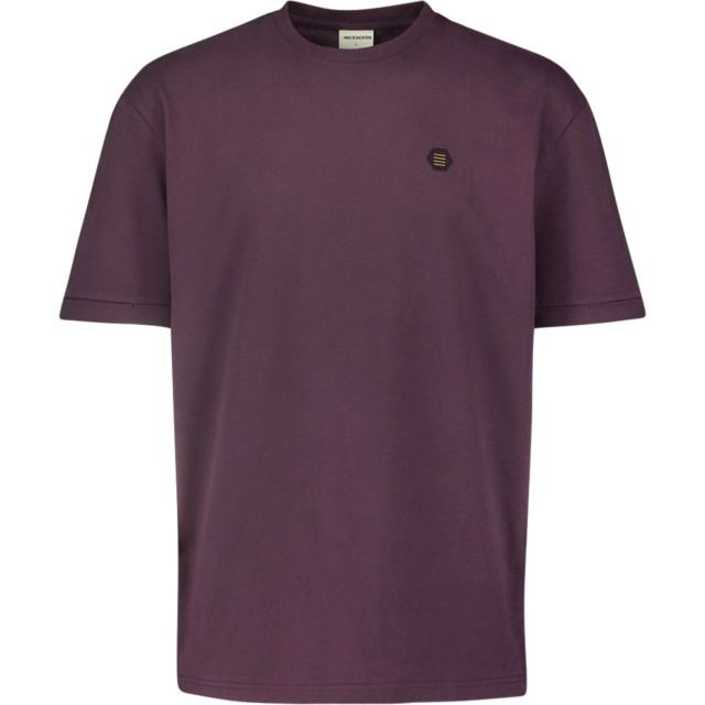 No Excess T-shirt crewneck aubergine 25360775-083 large