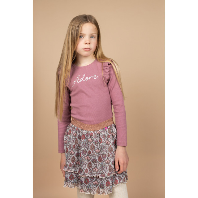 MAYCE Meisjes shirt rib ruffel c MY408-5400-600 large