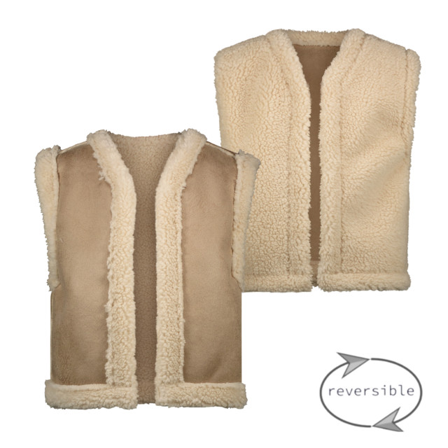 MAYCE Meisjes teddy gilet dessert MY408-5303-410 large