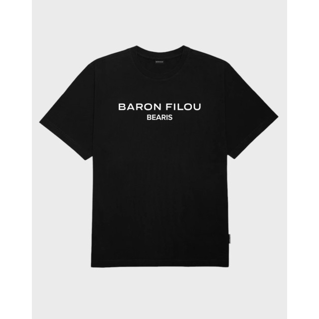 Baron Filou Organic back print t-shirt unisex lxxxvii Baron Filou Organic Back Print Zwart T-shirt Unisex LXXXVII large