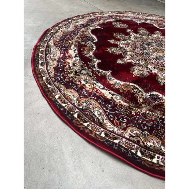 Muratap Isfahan oosters vloerkleed nain laagpolig klassiek vintage tapijt rond / multi- 200 cm rond 2953705 large