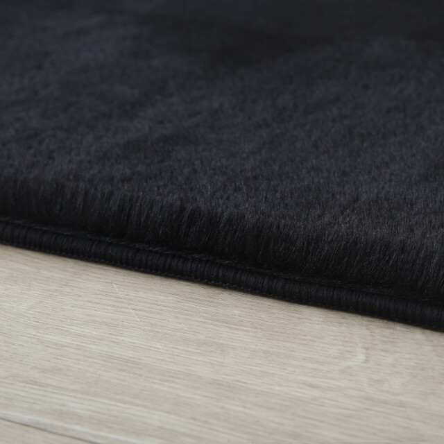 Muratap Pouffy fluffy hoogpolig rond vloerkleed uni kleur - woonkamer 2953691 large