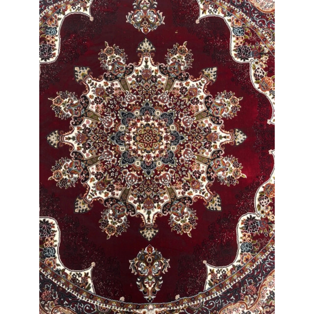 Muratap Isfahan oosters vloerkleed nain laagpolig klassiek vintage tapijt rond / multi- 200 cm rond 2953705 large