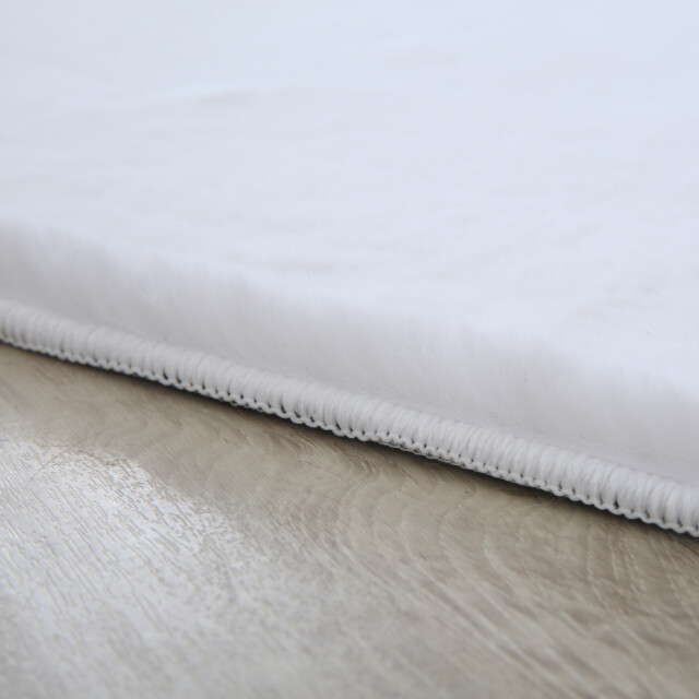 Muratap Pouffy fluffy hoogpolig rond vloerkleed uni kleur - woonkamer tapijt 2953609 large