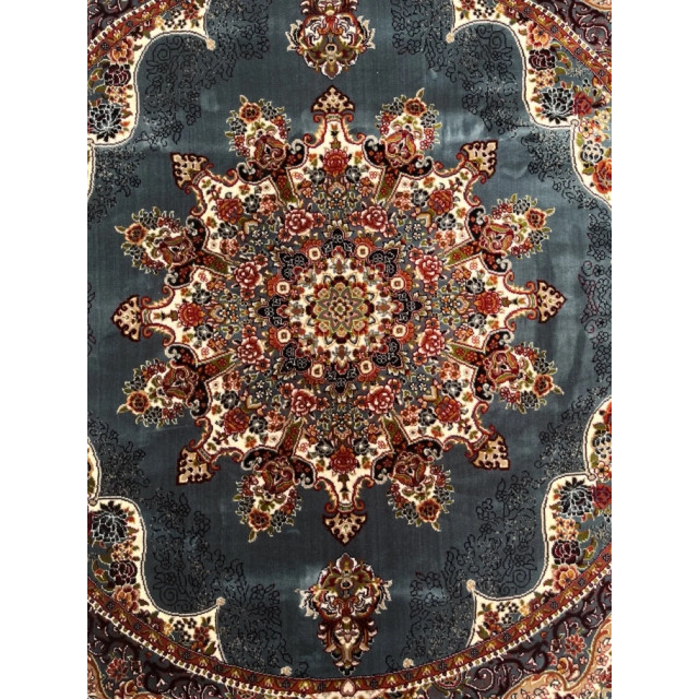 Muratap Isfahan oosters vloerkleed nain laagpolig klassiek vintage tapijt rond / multi- 200 cm rond 2953711 large