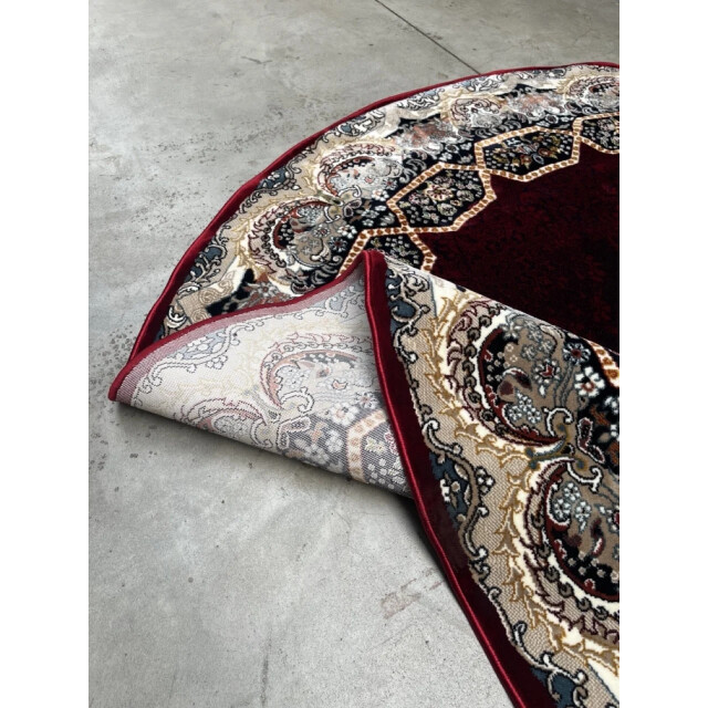 Muratap Isfahan oosters vloerkleed laagpolig klassiek vintage tapijt rond / multi 200 cm rond- 200 cm rond 2953713 large