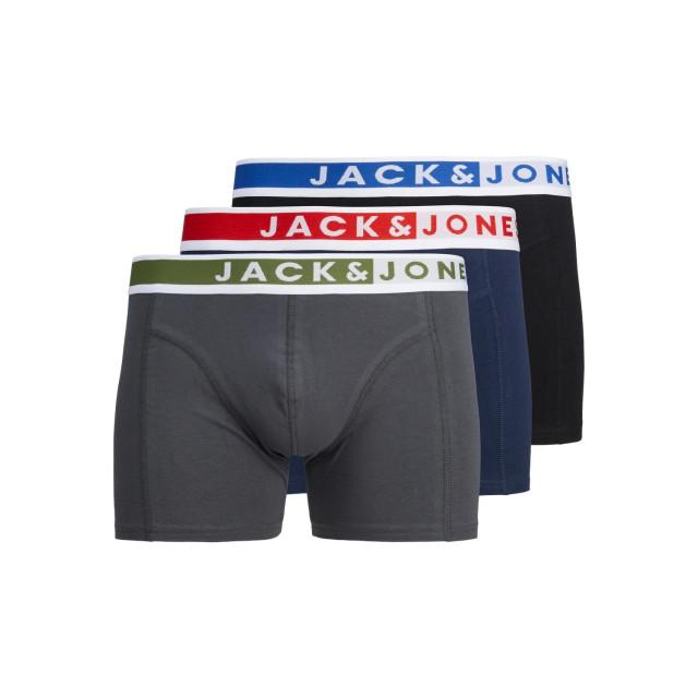 Jack & Jones Heren plus size boxershorts trunks jackarim effen 3-pack 12267726 large