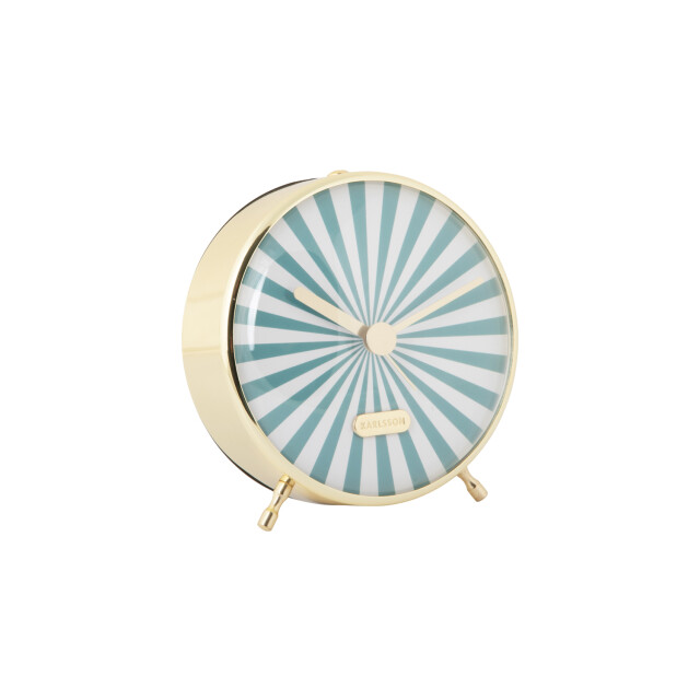 Karlsson wekker candy swirl turquoise blue & white 2946551 large