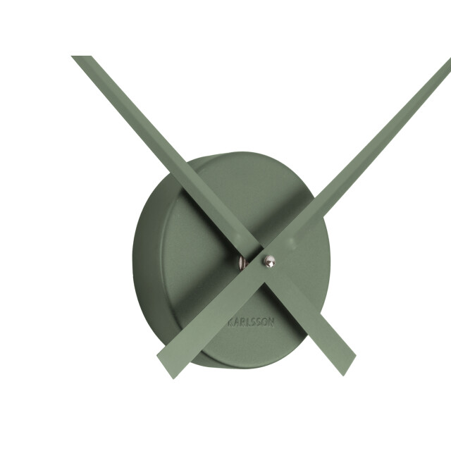 Karlsson wandklok little big time mini metallic metallic jungle green- Ø41cm 2946884 large