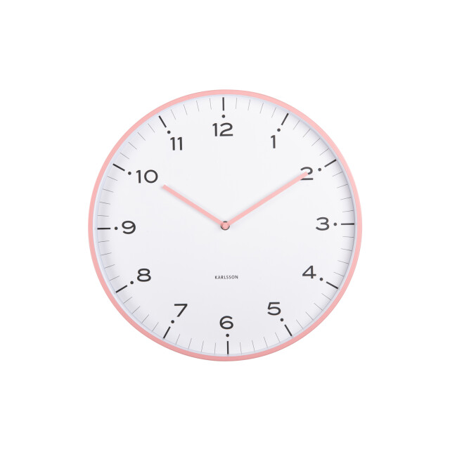 Karlsson wandklok circus rings flamingo pink- Ø40cm 2946593 large