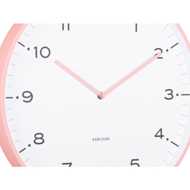 Karlsson wandklok circus rings flamingo pink- Ø40cm 2946593 large