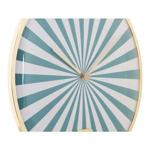 Karlsson wandklok candy swirl dome turquoise blue & white- Ø40cm 2946546 large