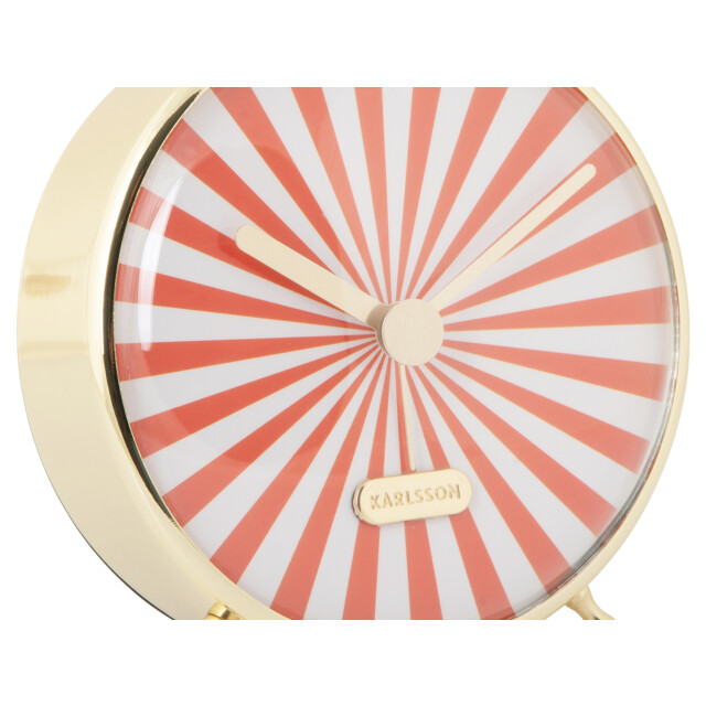 Karlsson wekker candy swirl bright orange & white 2946552 large
