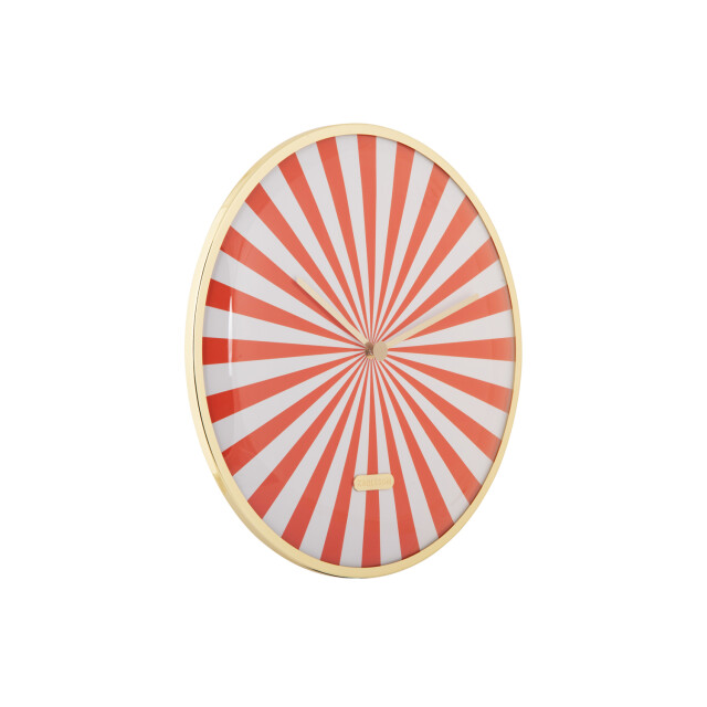 Karlsson wandklok candy swirl dome bright orange & white- Ø40cm 2946547 large