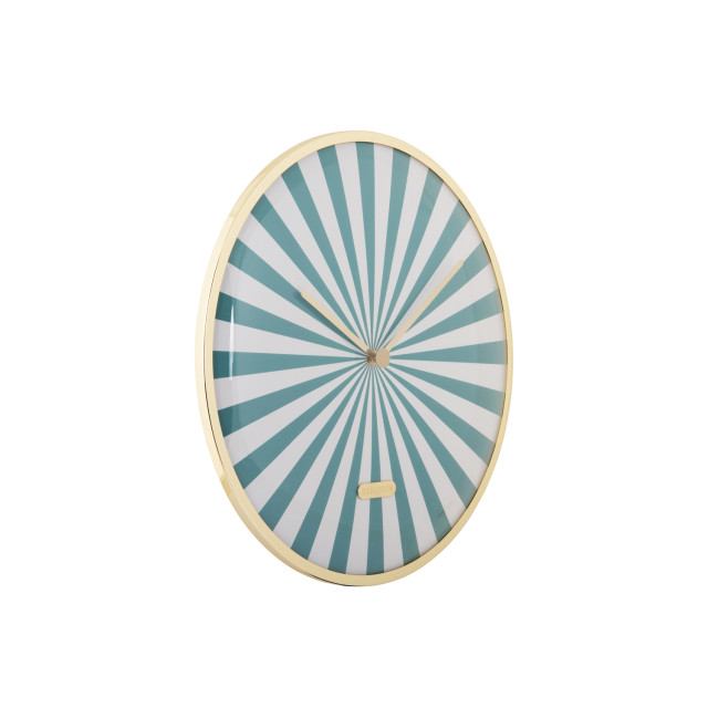 Karlsson wandklok candy swirl dome turquoise blue & white- Ø40cm 2946546 large