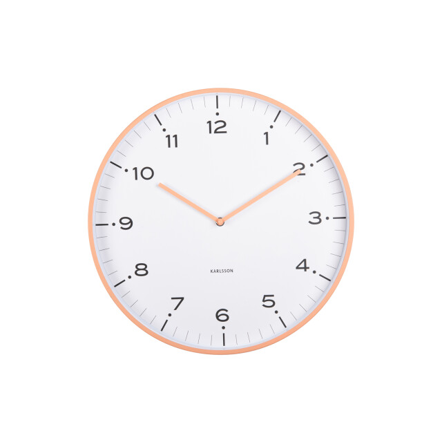 Karlsson wandklok circus rings peach orange- Ø40cm 2946592 large