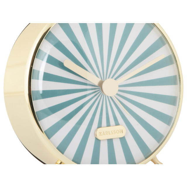 Karlsson wekker candy swirl turquoise blue & white 2946551 large