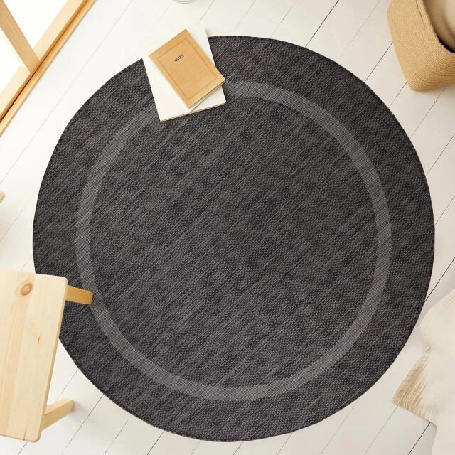 Muratap Relax uni binnen en buiten rond vloerkleed indoor & outdoor laagpolig 2952071 large