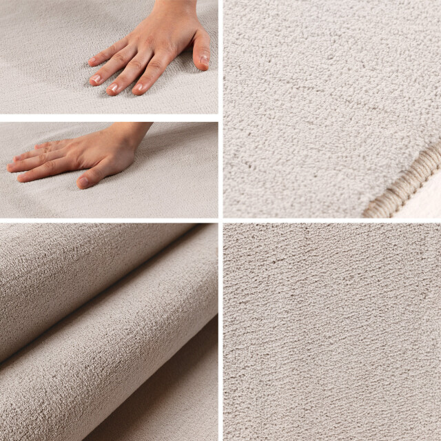 Muratap Sky soft uni basic rond vloerkleed laagpolig effen kleur - 2951941 large