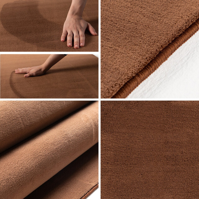 Muratap Sky soft uni basic rond vloerkleed laagpolig effen kleur - 2951952 large