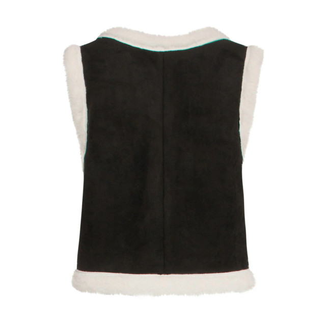 Smashed Lemon 24707 zwart suedine gilet 24707-999-S large