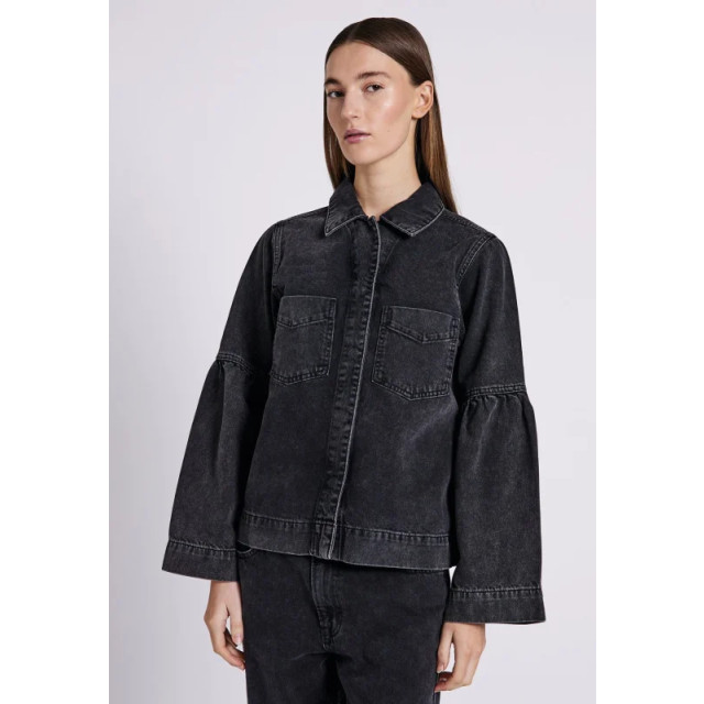 Norr Hannali denim jacket black washed - Hannali denim jacket black washed - NORR large