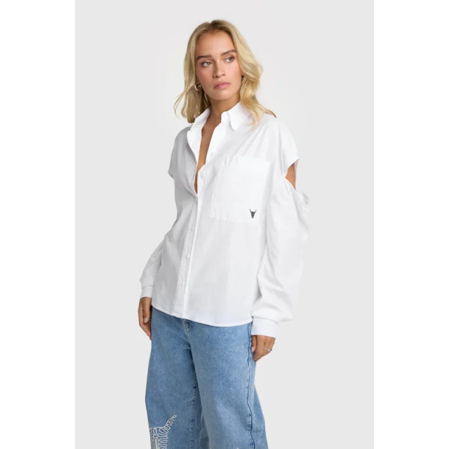 Alix The Label Cut out poplin blouse - Cut out poplin blouse - ALIX The Label large