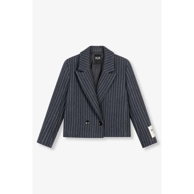 Alix The Label Pinstripe cropped coat - Pinstripe cropped coat - ALIX The Label large