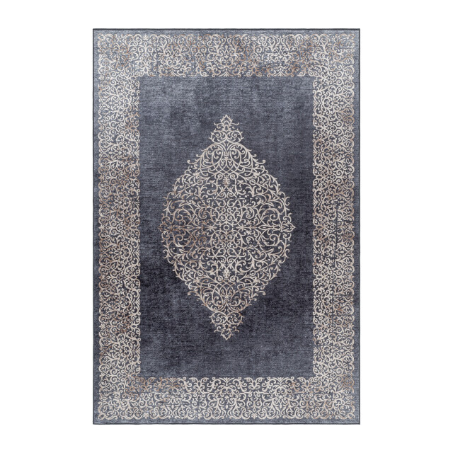Muratap Fiesta wasbaar vloerkleed laagpolig barok design grijs woonkamer 2951417 large