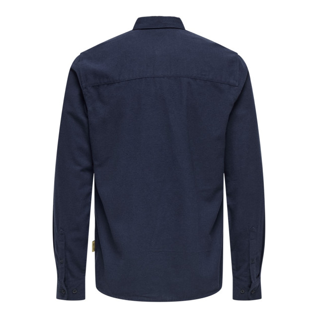 Only & Sons Onsgudmund slim 1-pkt solid shirt n navy 5309.37.0180 large