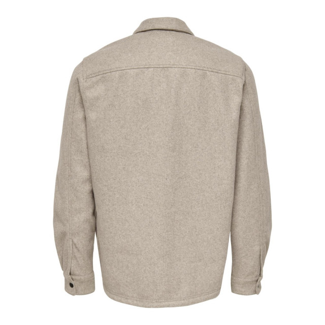 Only & Sons Onsash ovr woolen look pkt ls shirt licht 5309.71.0018 large