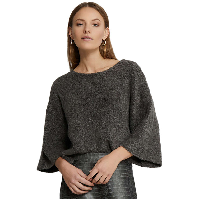 Minus Mstalima cropped knit pull gunmetal MI6299-148 large