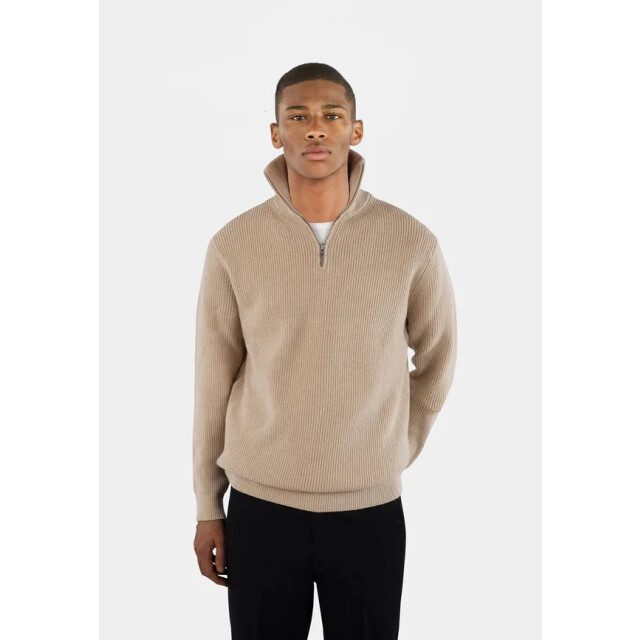 Ciszere Reuben knitted half zip 40053-053-04 beige Reuben Knitted Half Zip 40053-053-04 Beige large