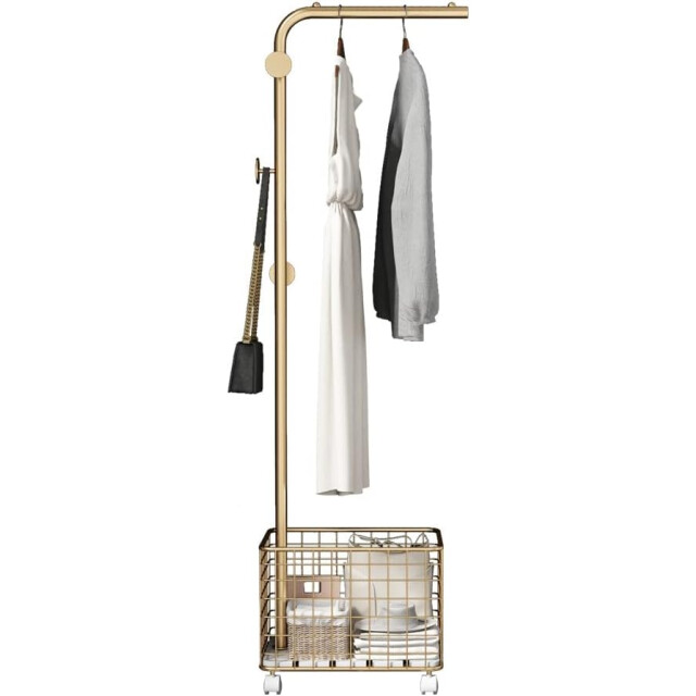 Furnilux Metalen kapstok met opbergmand 3015330 large