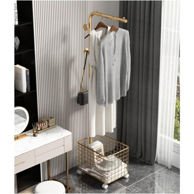 Furnilux Metalen kapstok met opbergmand 3015330 large