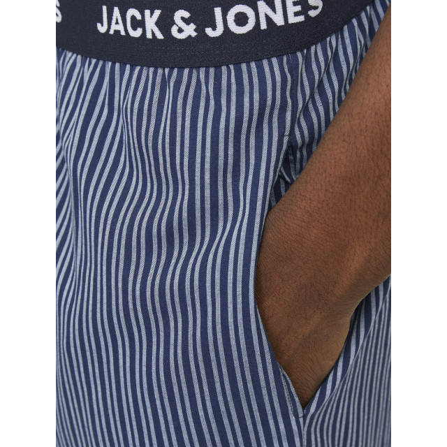 Jack & Jones Heren pyjamaset jacbasic wit/blauw 12263659-Wit/Blauw large