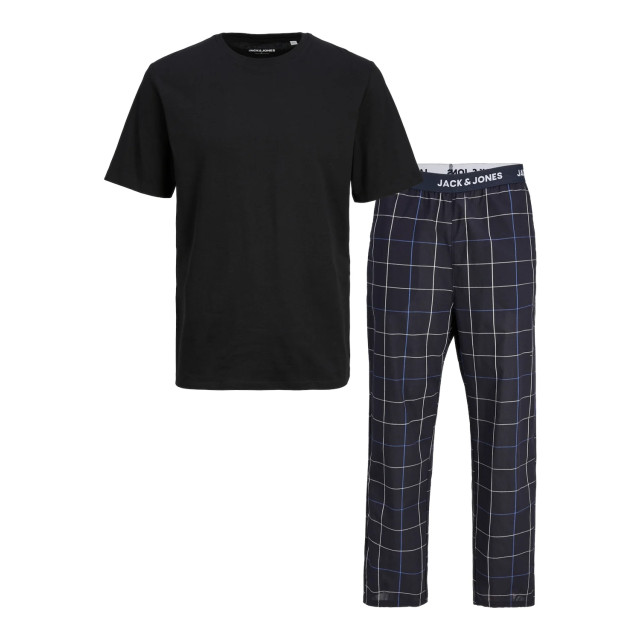 Jack & Jones Heren pyjamaset jacbasic zwart/donkerblauw 12263659-Zwart/Donkerblauw large