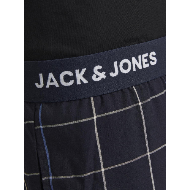 Jack & Jones Heren pyjamaset jacbasic zwart/donkerblauw 12263659-Zwart/Donkerblauw large