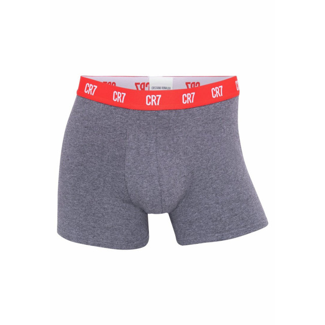 CR7 Heren boxershorts effen rood/grijs/blauw 3-pack 8100-49-2716 large