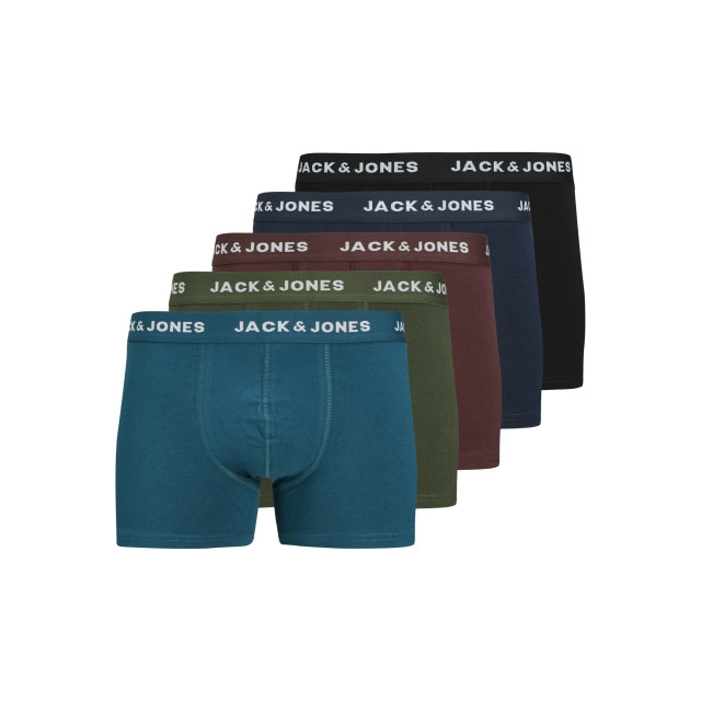 Jack & Jones Heren boxershorts trunks jacteo effen 5-pack 12259077 large