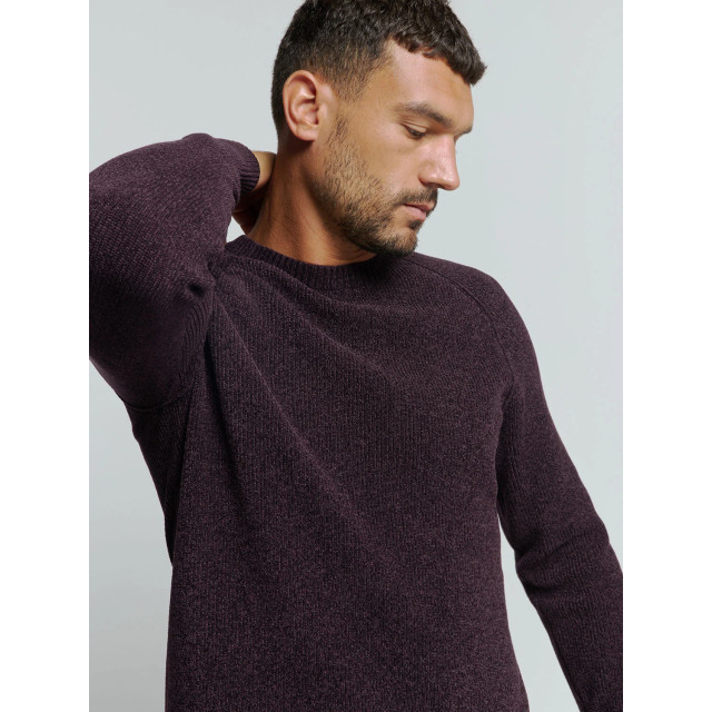 No Excess Heren trui 25210917 083 aubergine No Excess Trui 25210917 083Aubergine large