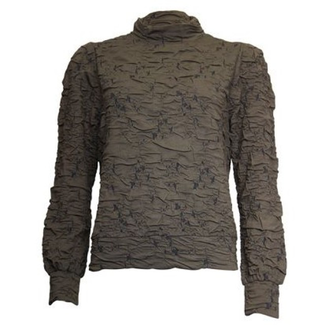 Poools Jaquard sweat 433202- 433202-dark olive large