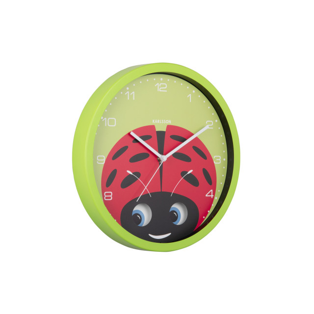 Karlsson wandklok peekaboo ladybug - Ø30,8cm 2946529 large