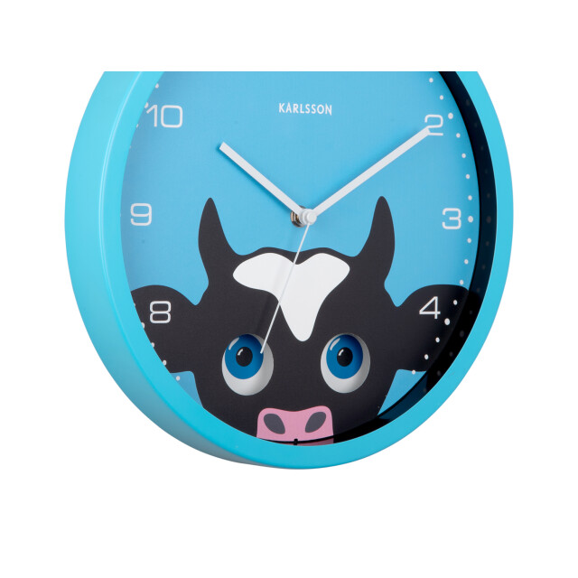 Karlsson wandklok peekaboo cow - Ø30,8cm 2946526 large