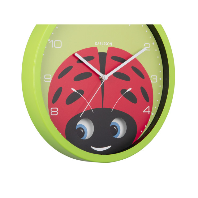 Karlsson wandklok peekaboo ladybug - Ø30,8cm 2946529 large