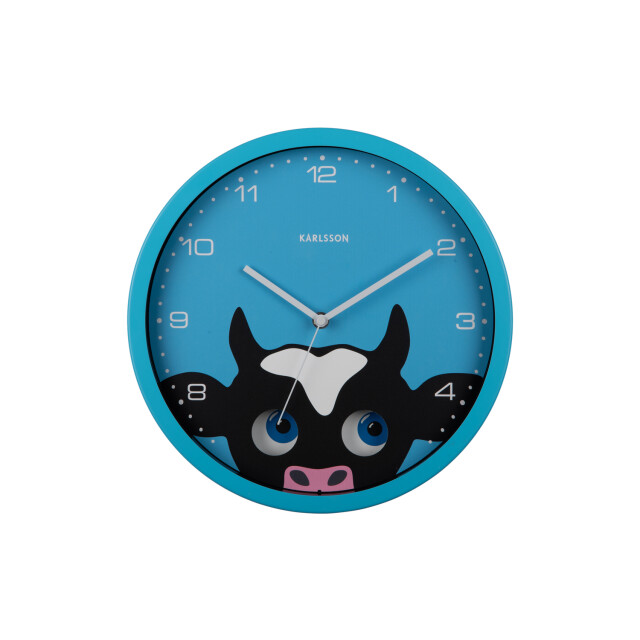 Karlsson wandklok peekaboo cow - Ø30,8cm 2946526 large