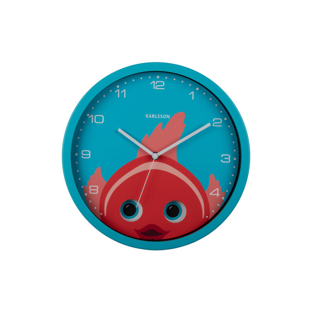 Karlsson wandklok peekaboo goldfish licht- Ø30,8cm 2946568 large